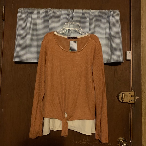 Laine Street Sweater/faux Shirt  Size L   NWT - Picture 3 of 7